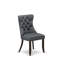 Ensemble de cuisine 7 pièces comprenant une table à manger rectangulaire avec rallonge amovible et 6 chaises rembourrées en tissu polyester, 107 x 234 cm, style jacobéen vieilli-132151456-132151458