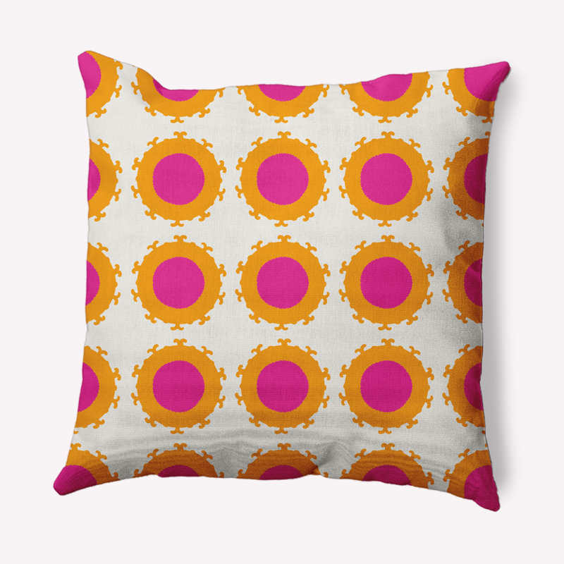 Coussin décoratif à bulles, Orchidée, 16 po x 16 po