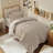 Bedsure Twin/Twin-XL 2-in-1 Comforter Set with Detachable Fluffy Blanket – Beige SnapTech Design Bed-in-a-bag, All-Season Bedding Set(Set of 4) for Dorm Room-120798832-126016533