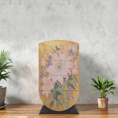 Armoire décorative de style crème française