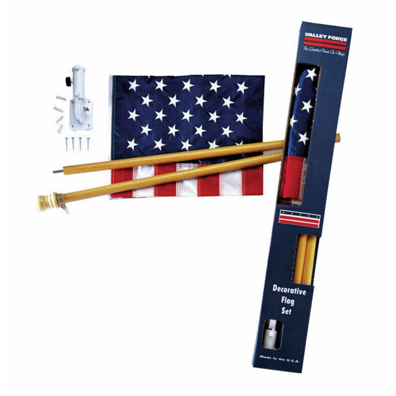 Ensemble de drapeaux en nylon américain Dajuan 30 x 48 po