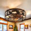 30.5Cm LED Ceiling Fan with Remote Control and Light Kit Included