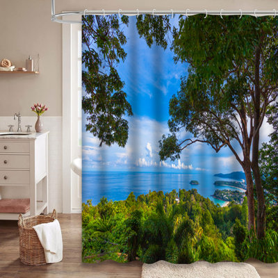 Rideau de douche Beach Palm Beach