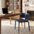 Saddle Leather Dining Chair Upholstered Side Chair With Padded Seat, Wingback Vanity Chair With Metal Frame For Dining Living Room Vanity Office-1200646821-1200646824-1191798958