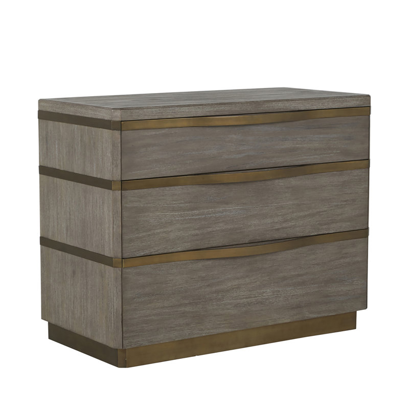 Gillespie 3 Drawer 39" W Solid Wood Chest