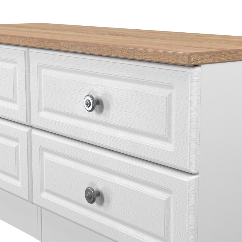 110cm W 4 - Drawer Chest of Drawers, White