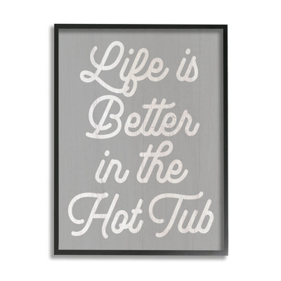 «Life Better in the Hot Tub» par Lil 'Rue - impression