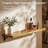 Solid Wood Live Edge Wall Mounted Shelf, Floating Wall Mounted Console Table