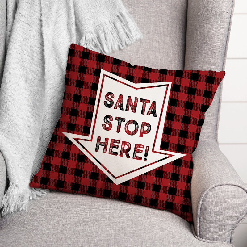 Plaid Reversible Throw Pillow