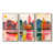 Toile naturelle avec cadre flottant