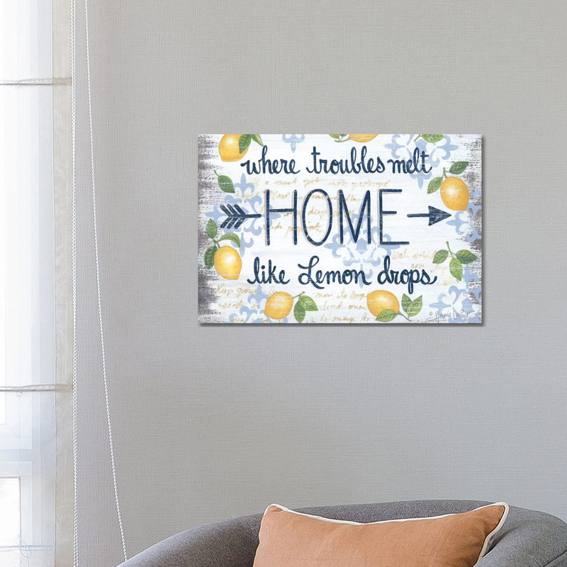 Lemon Home by Annie LaPoint - Wrapped Canvas Print, 66.04 cm H x 45.72 cm W x 3.175 cm D