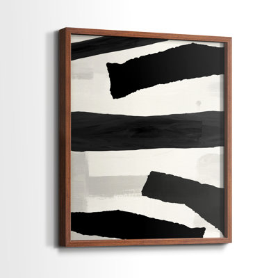 Mountain Paths I Framed Print - Solid Wood