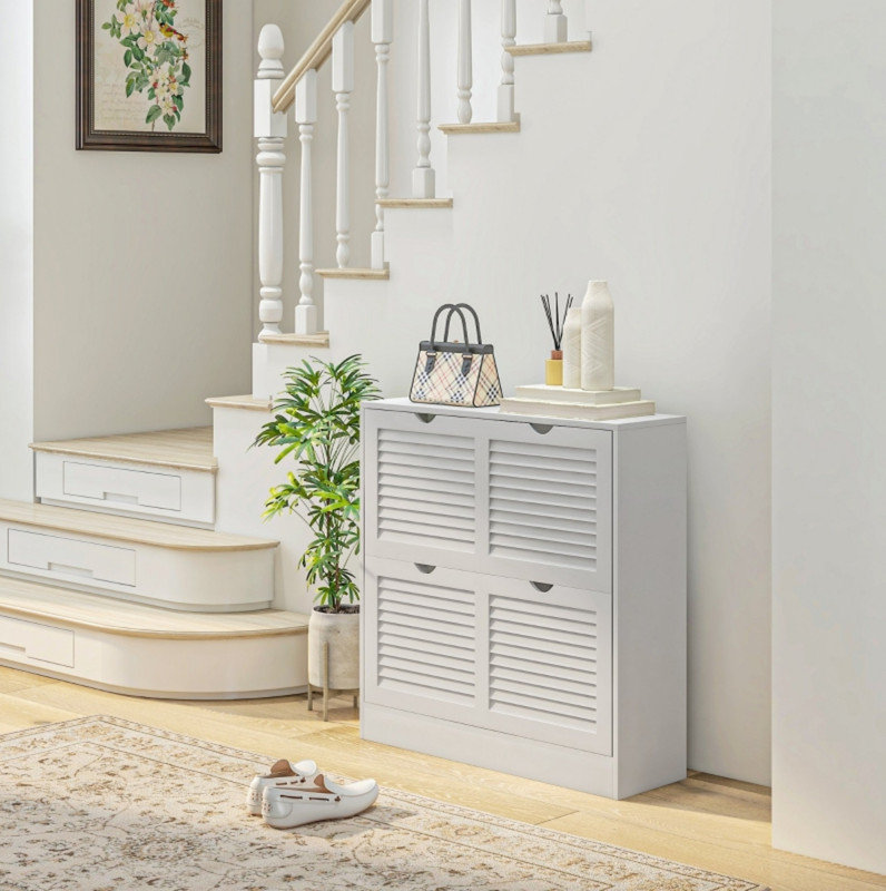 16 Pair Flip Down Shoe Storage