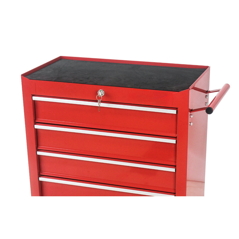 5-drawer Rolling Tool Box With Interlock System And Wheels, Rolling Tool Chest, For Garage, Warehouse, Workshop, Repair Shop