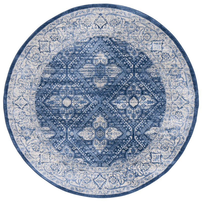 Brentwood Performance Oriental Rug, Round 6'7"