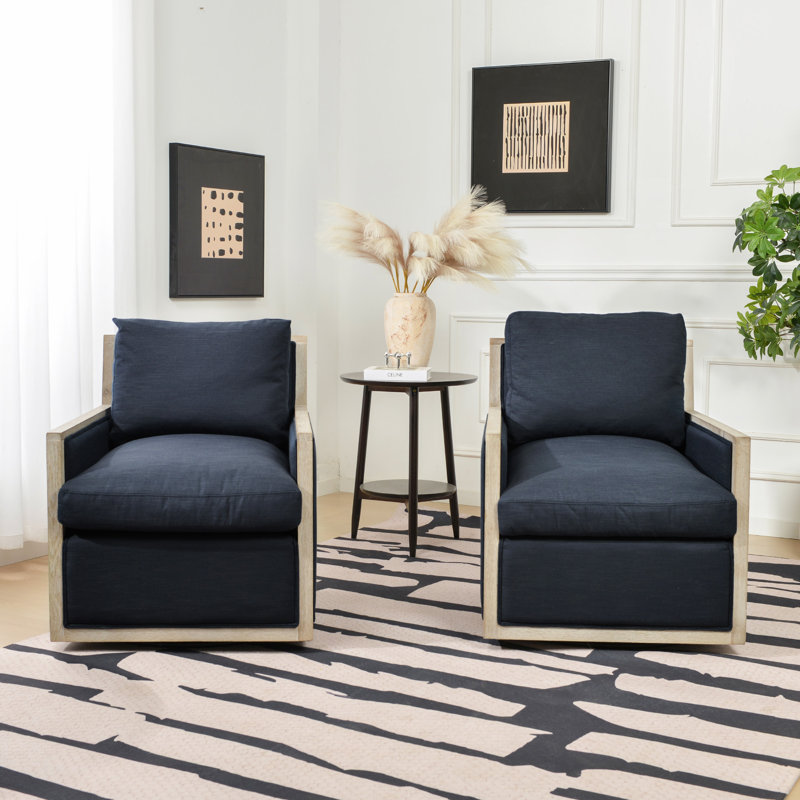 Ensemble de 2 fauteuils 27 po, Indigo