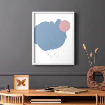 «Elementary Abstract II», reproduction encadrée - bois massif