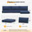 Outdoor 7-Piece 4'' Thick Replacement Cushion Set Seat/Back Cushion-1130638372