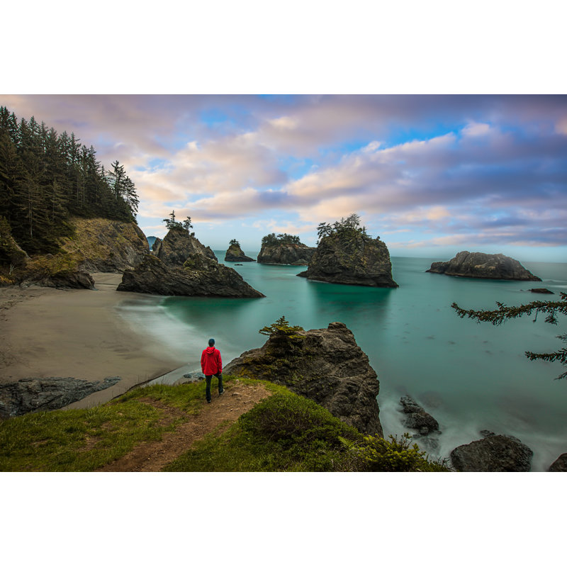 Oregon Coast View - Wrapped Canvas Print, 30cm H x 46cm W x 3.8cm D
