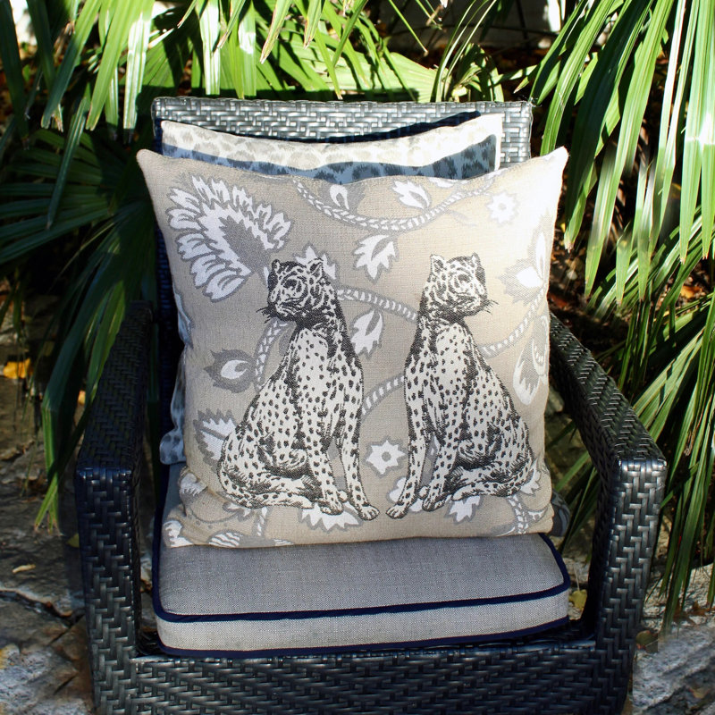 Sallie Duncan Designs Square Indoor/Outdoor Pillow Cover & Insert, 1