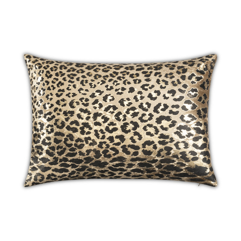 Cloud9 Design Bryce Animal Print Pillow 20"x14", 20" H x 20" W, Gold/Black