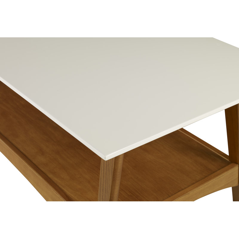 Table basse Quint Mid Century Modern - Castanho / finition blanche