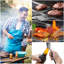 Ensemble 18 pièces d'accessoires pour barbecue - 15 outils de barbecue en acier inoxydable avec étui de transport et ensemble de 2 tapis de barbecue antiadhésifs réutilisables par Home-Complet