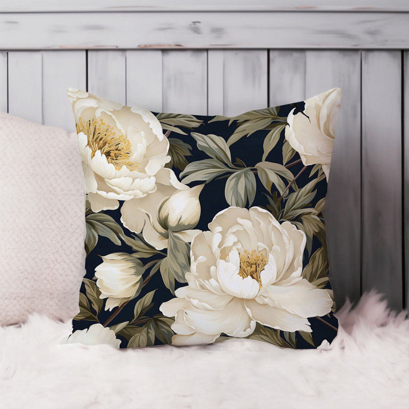 Floral Peonies Pattern VIII Classic, 18"H x 18"W