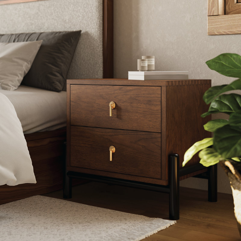 Table de chevet en bois massif Lillemor
