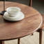 Table de salle à manger ronde en bois de noyer noir-105290465