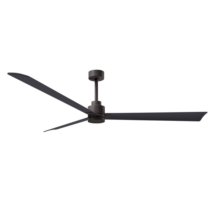 Alessandra 72'' Ceiling Fan, Textured Bronze, Matte Black
