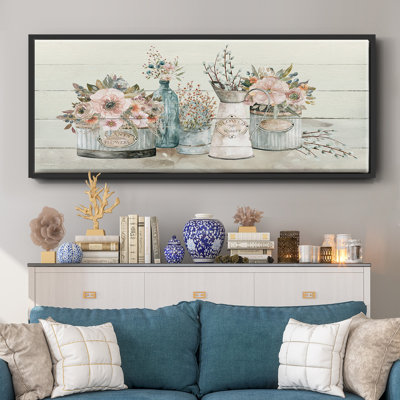 Marché aux fleurs - Toile encadrée