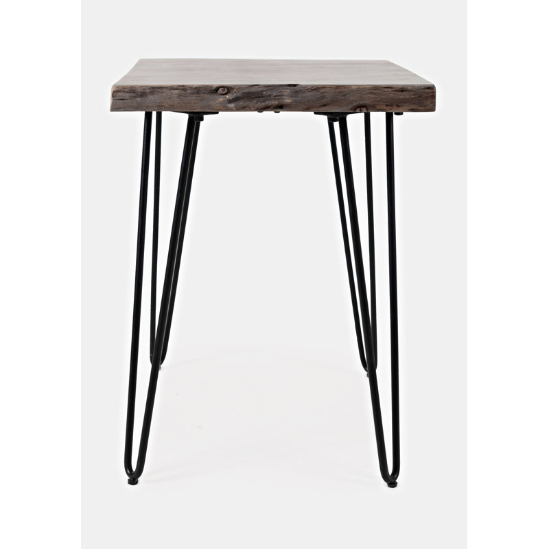 Gordonsville Solid Wood Top End Table, Slate