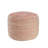 Risingsun Striped Fringed 18" Wide Round Pouf Ottoman-1504291054
