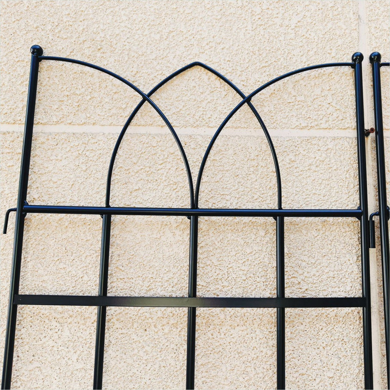 Support vertical pour plantes grimpantes avec finition en acier galvanisé antirouille, treillis de jardin de 71 pouces, ensemble de 2