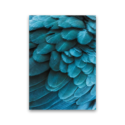 Blue Feathers 1 Piece Wall Art