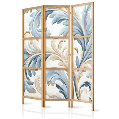 171cm H Solid Wood Folding Room Divider