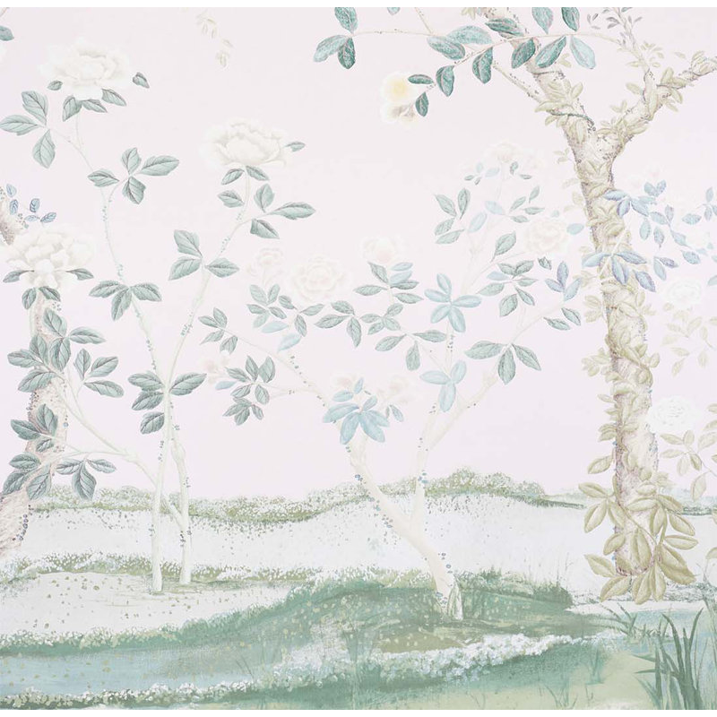Schumacher x Miles Redd Madame De Pompadour Panel Set, Blush