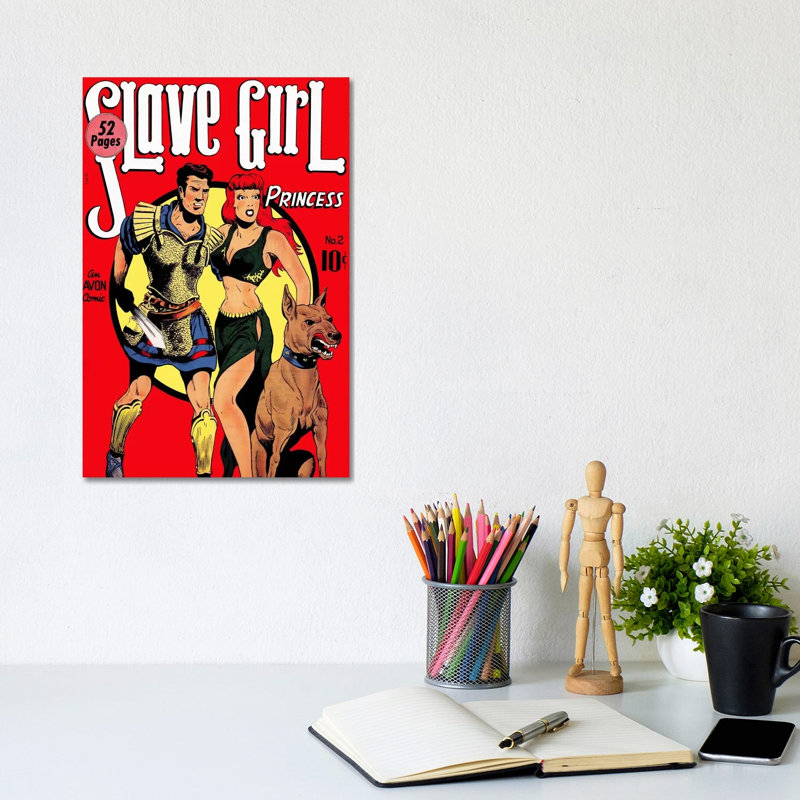 Slave Girl (Princess) Comics Vintage Poster - Wrapped Canvas Print, 20.32 cm H x 30.48 cm W
