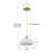 1-light Dimmable Milk Glass Single Pendant