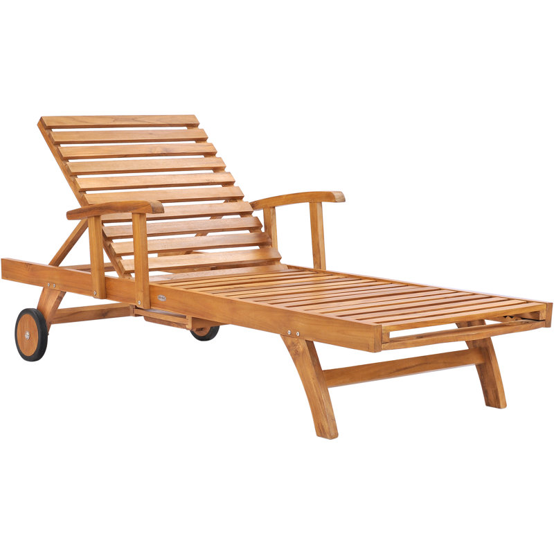 Bahama Reclining Teak Chaise Lounge