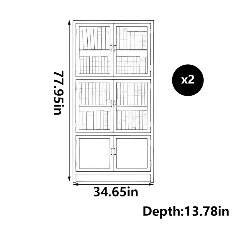 Arabelle, (4 tablettes) H 77,95 po x l 34,65 po x P 13,78 po