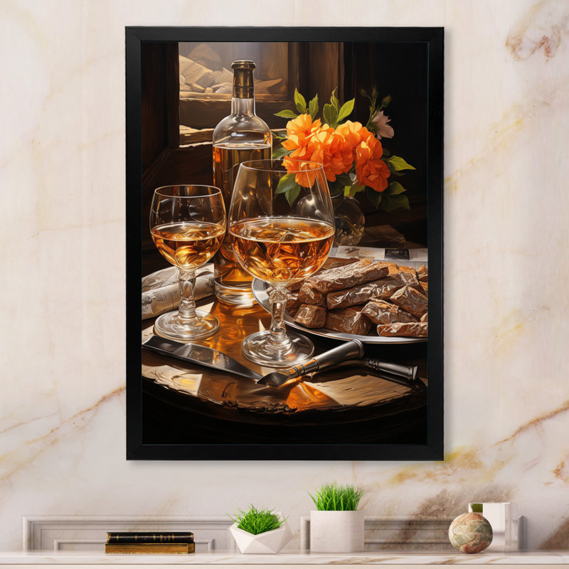 Cyarah Cuban Cigars Brown III sur toile, Cadre photo noir, H 20 po x l 12 po x P 1 po