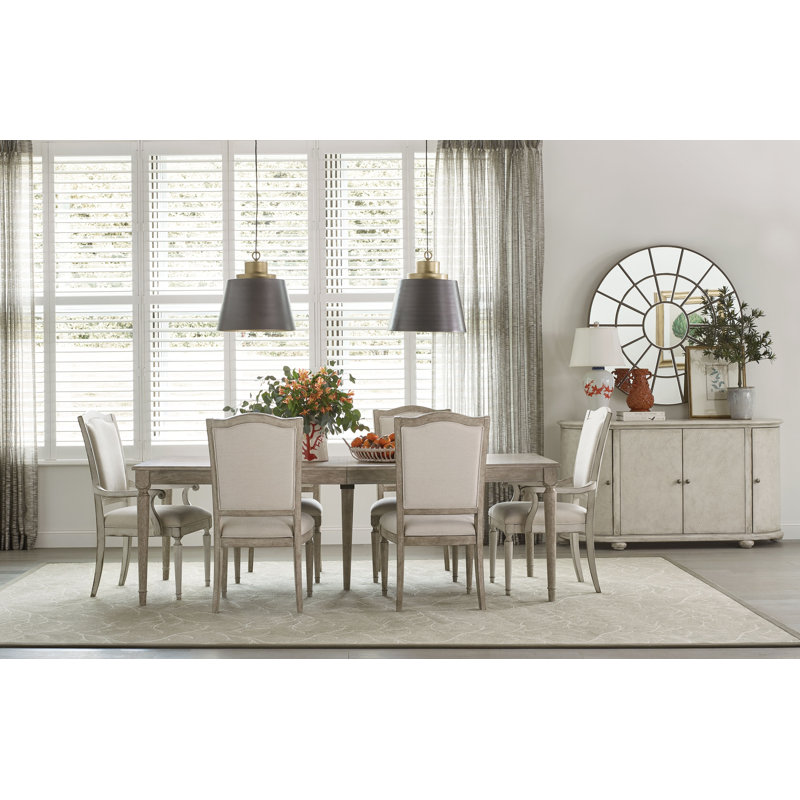 Chaise avec accoudoirs rembourrée Daniella - crème