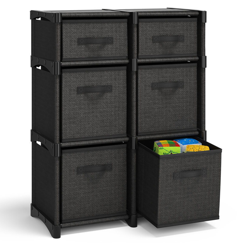 Britteny 6 Drawer Closet System, Black