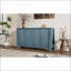 Buffet Buffet rétro 4 portes avec tablettes réglables Rangement | Bois aggloméré, bois d'hévéa