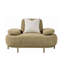 Chaise longue surdimensionnée Modena avec accoudoirs et dossier réglables.