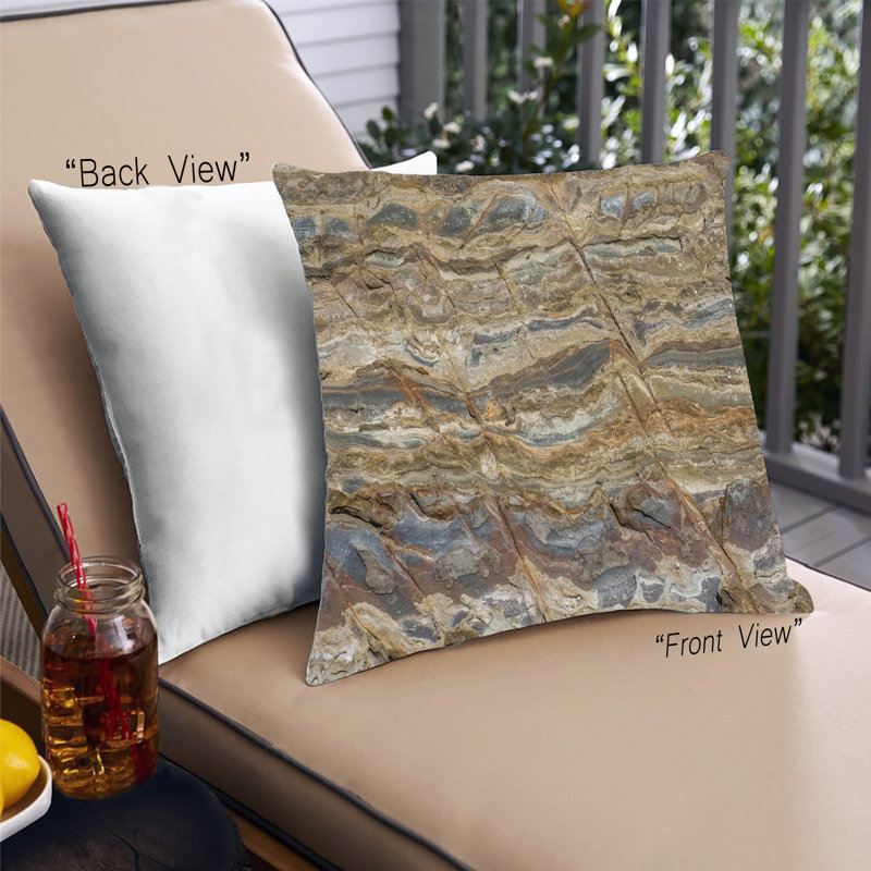 Coussin Earth Rock 7, Microsuède