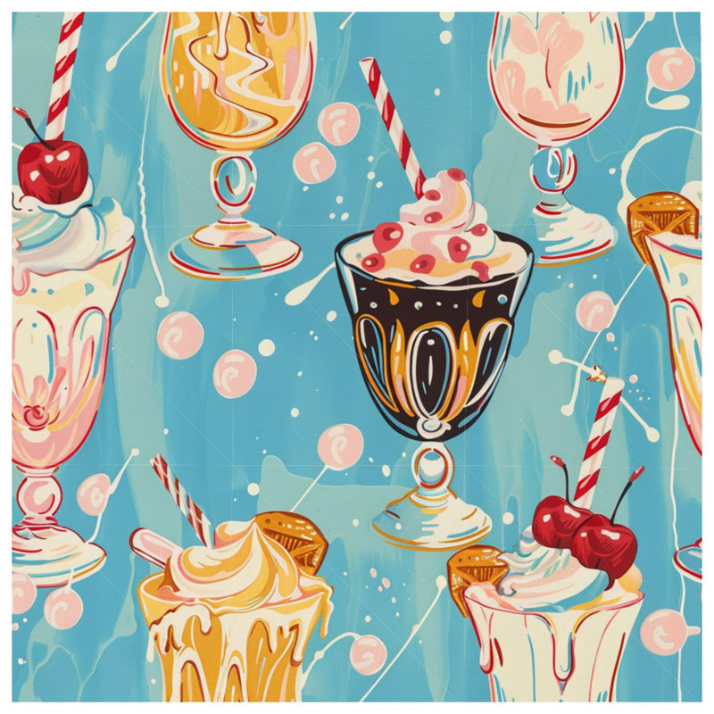 Édredon Milkshakes Bedding, Lit simple