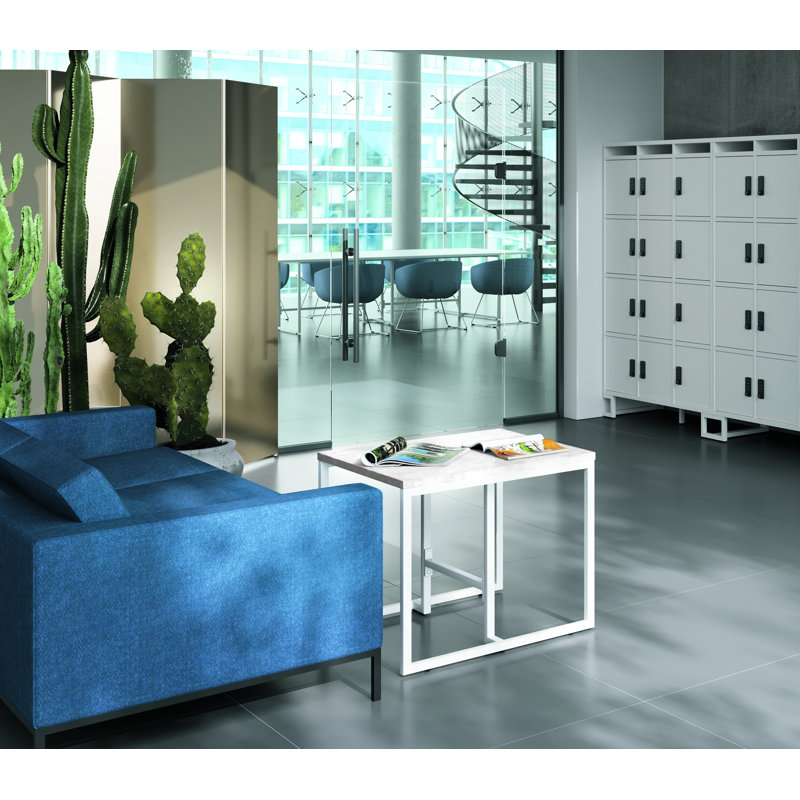 Witherspoon Frame Coffee Table, 60cm H x 65cm L x 65cm W, White, White